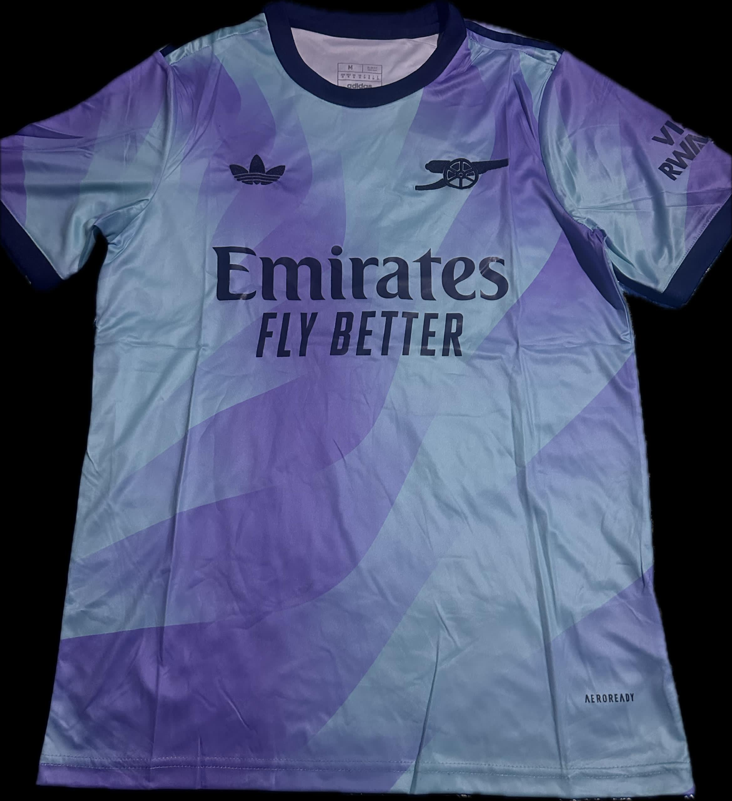 Arsenal purple and blue Jersey L