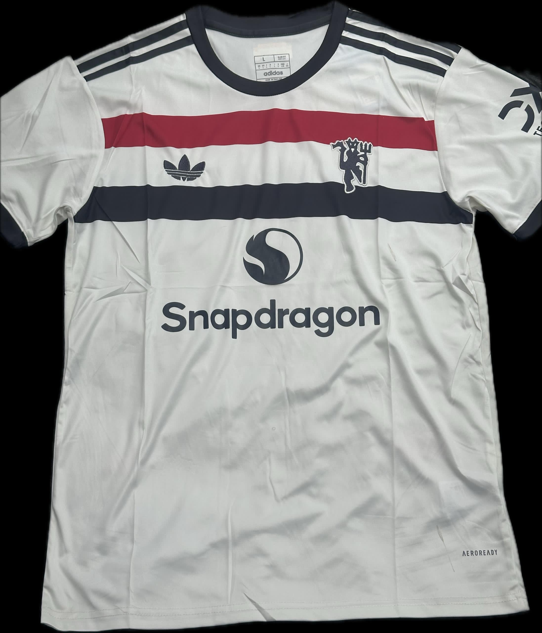 Manchester UTD milk color snapdragon jersey(L)