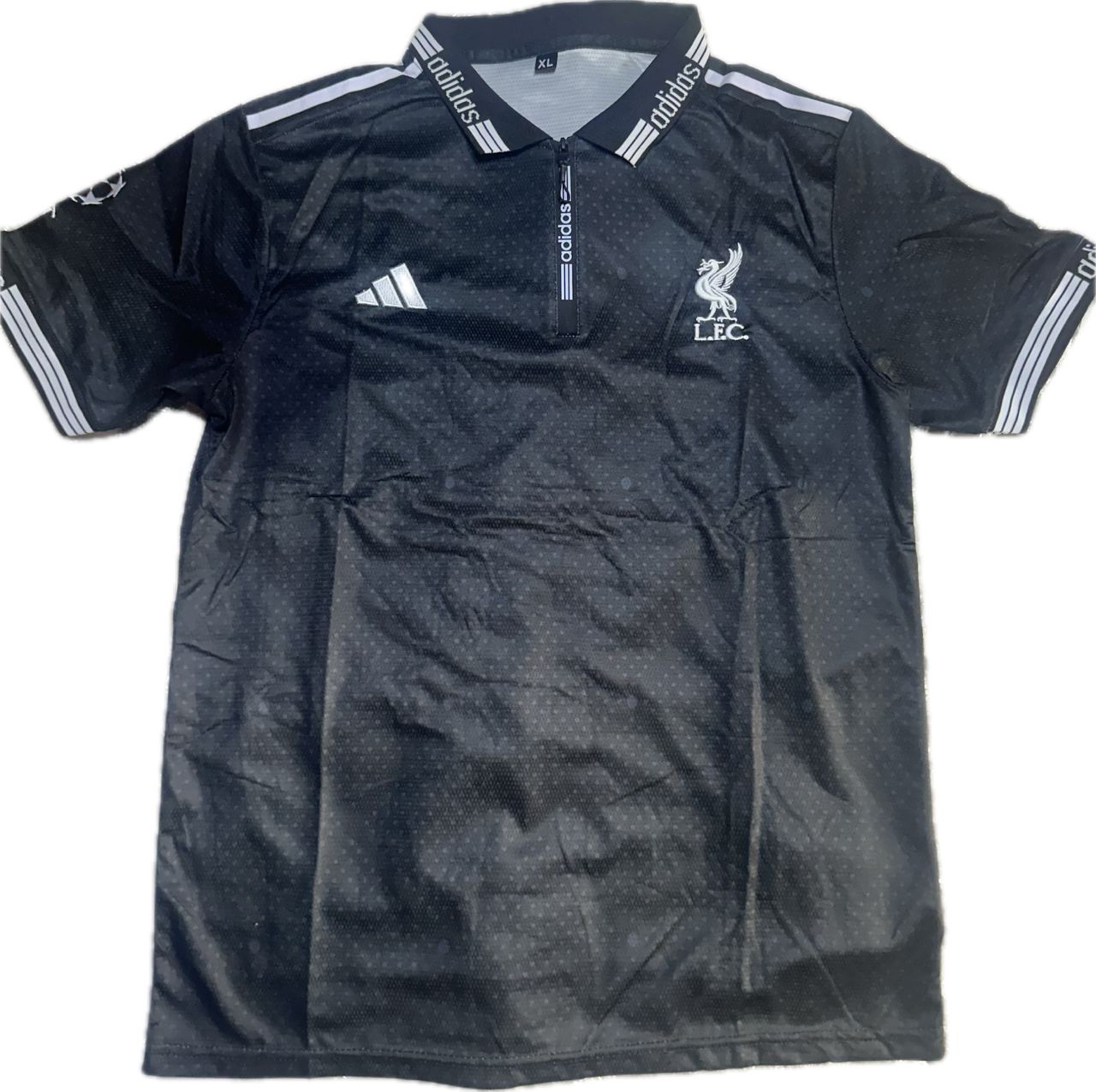 🔴⚫ Liverpool Black Collar Jersey | Size XL