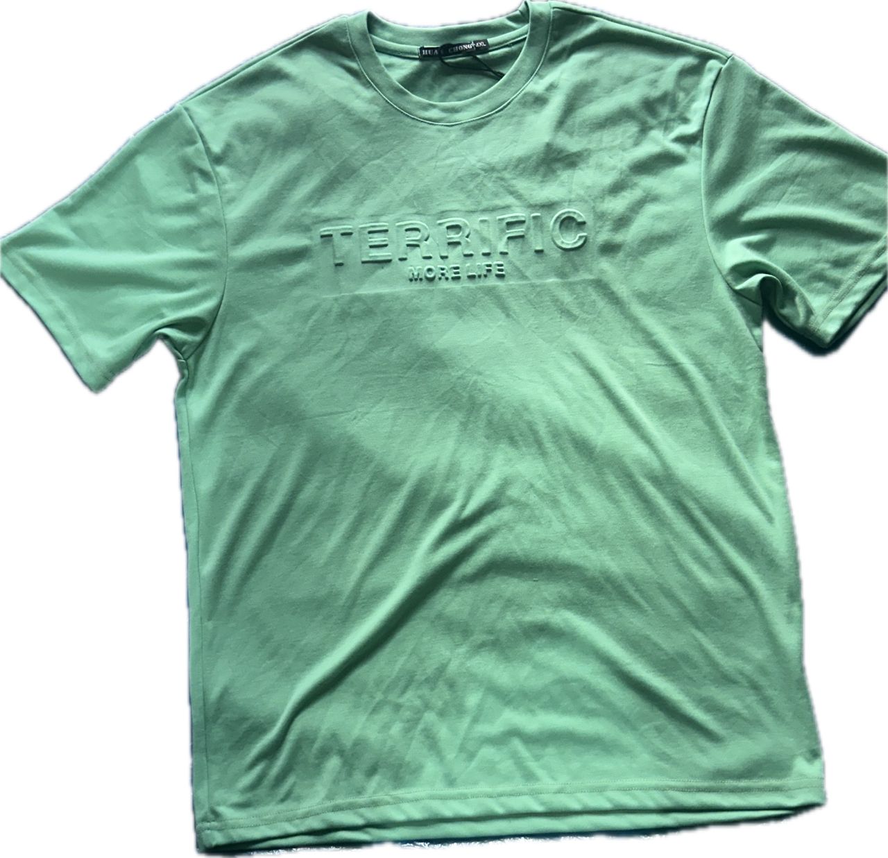 💚✨ Men’s Green Short Sleeve Top | Terrific More Life Brand | Size 4XL