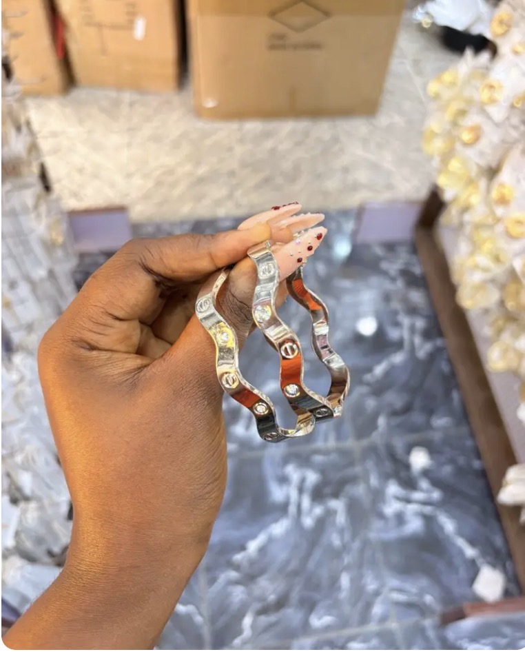 Silver Spiral Cartier Bracelet
