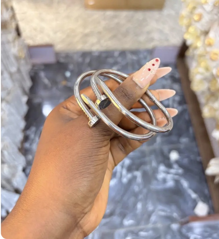 Silver Nail bracelet