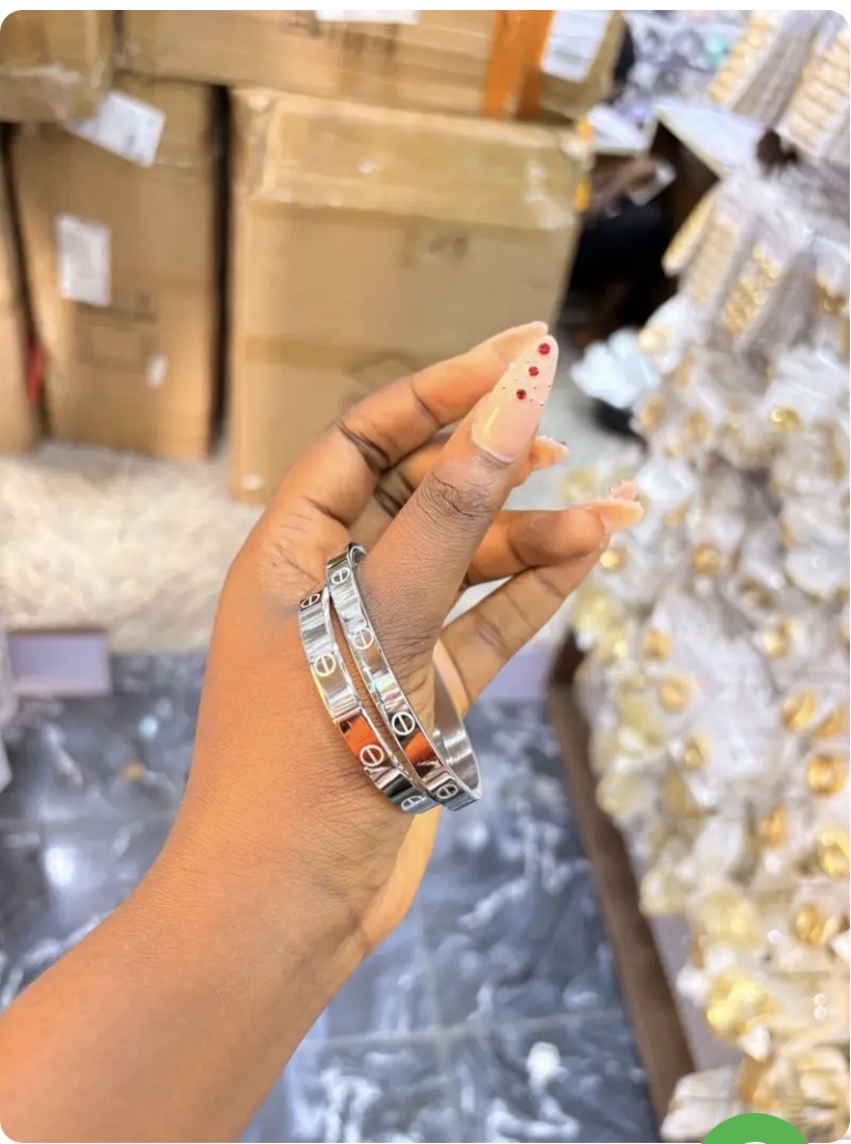 Silver Cartier bracelet
