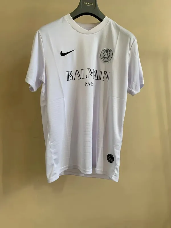  PSG x Balmain White Jersey – Special Edition (Size XL)
