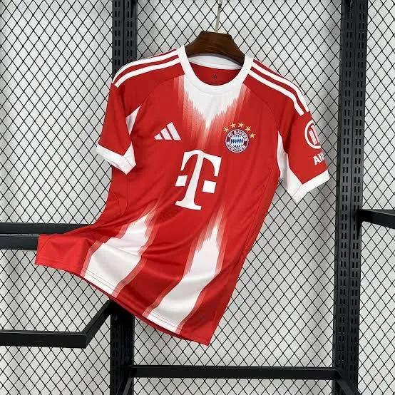 Bayern Munich Red & White Home Jersey – Adidas (Size S)